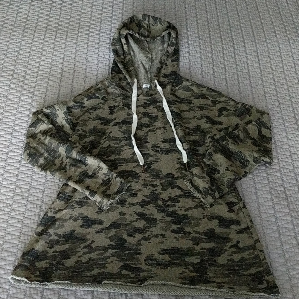 Women's pullover hoodie, camo, oversized, comfy